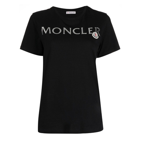 21FW 몽클레어 블랙 로고 티셔츠 8C000 24/829FB999라운지 에스